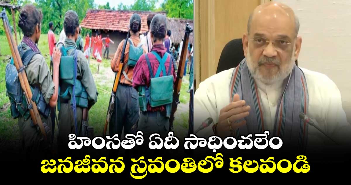 హింసతో ఏదీ సాధించలేం: కేంద్ర హోం మంత్రి అమిత్ షా