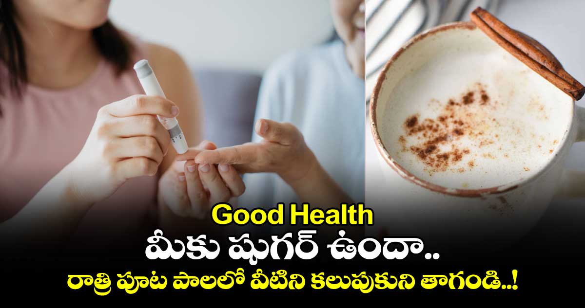 Good Health : మీకు షుగర్ ఉందా.. అయితే రాత్రి పూట పాలలో వీటిని కలుపుకుని తాగండి..!