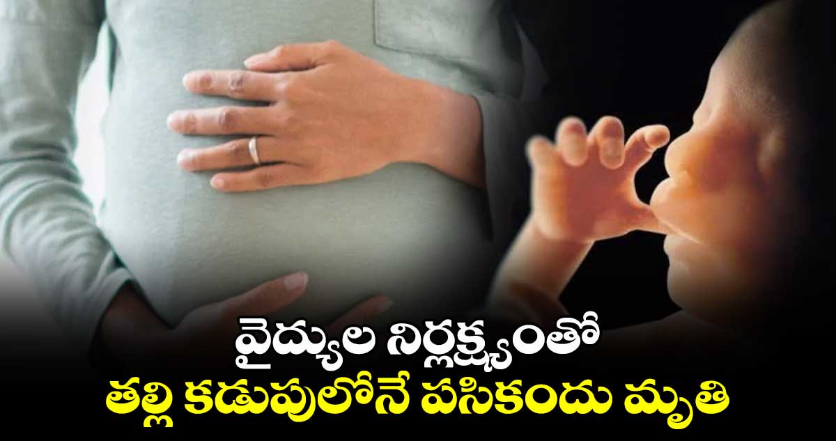 వైద్యుల నిర్లక్ష్యంతో తల్లి కడుపులోనే పసికందు మృతి.. 