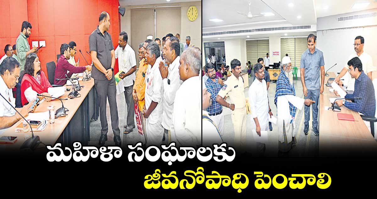 మహిళా సంఘాలకు జీవనోపాధి పెంచాలి  : కలెక్టర్ విజయేందిర బోయి