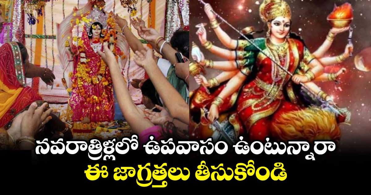 దసరా పండుగ: నవరాత్రిళ్లలో ఉపవాసం ఉంటున్నారా.. ఈ జాగ్రత్తలు తీసుకోండి..
