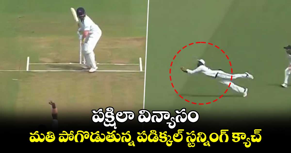 Irani Cup: పక్షిలా విన్యాసం.. మతి పోగొడుతున్న పడిక్కల్ స్టన్నింగ్ క్యాచ్