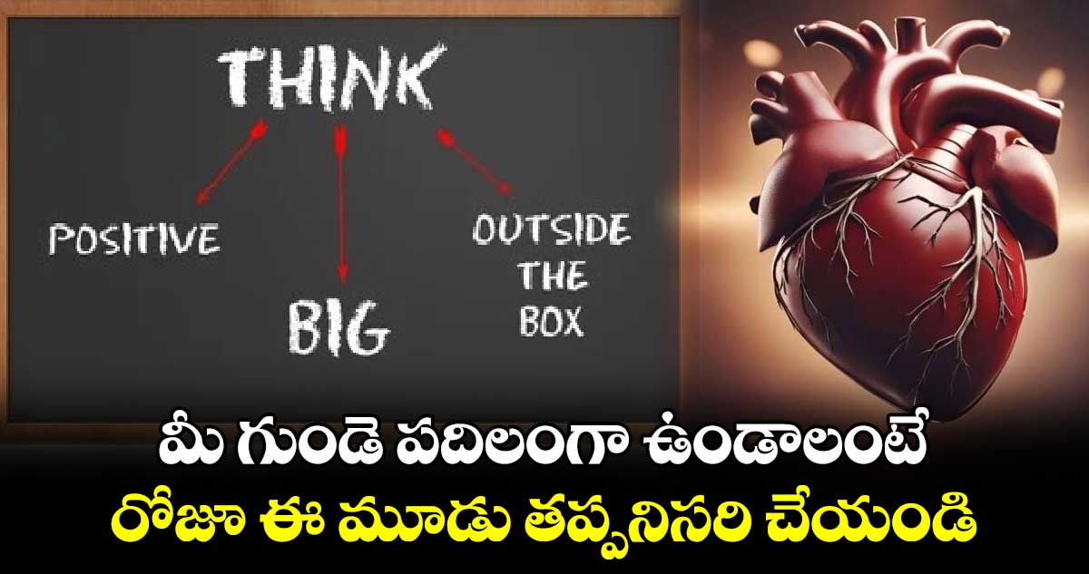 Health tips: మీ గుండె పదిలంగా ఉండాలంటే..రోజూ ఈ మూడు తప్పనిసరి చేయండి