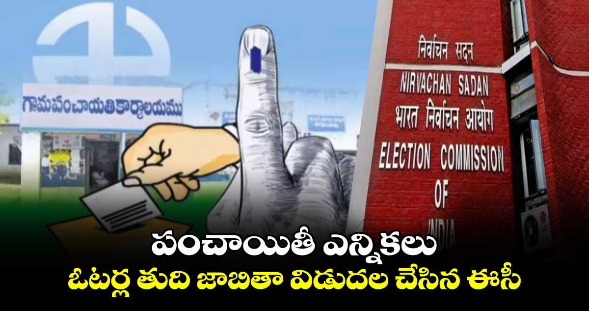 పంచాయితీ ఎన్నికలు: ఓటర్ల తుది జాబితా విడుదల చేసిన ఈసీ.. 