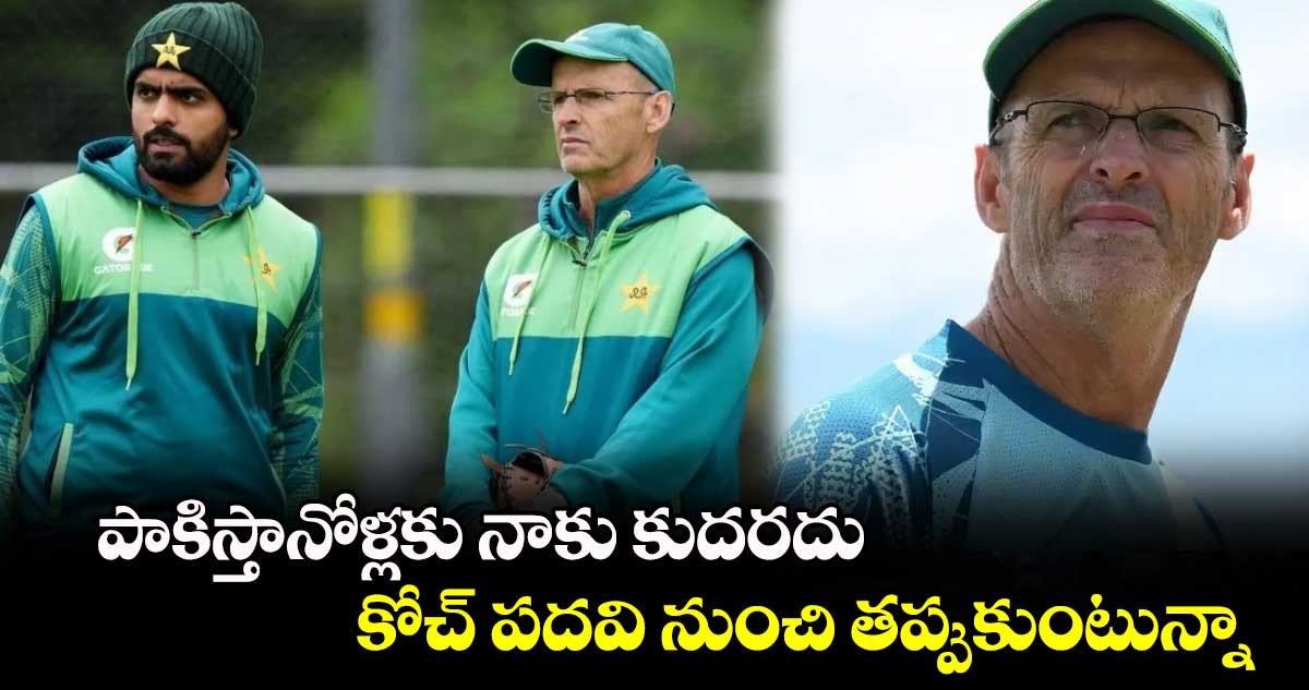 Gary Kirsten: పాకిస్తానోళ్లకు నాకు కుదరదు..: కోచ్ పదవి నుంచి తప్పుకుంటున్నా: గ్యారీ కిర్ స్టన్