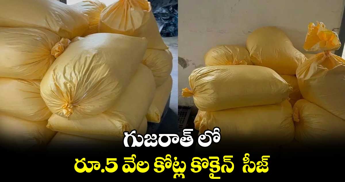 గుజరాత్ లో రూ.5 వేల కోట్ల కొకైన్  సీజ్