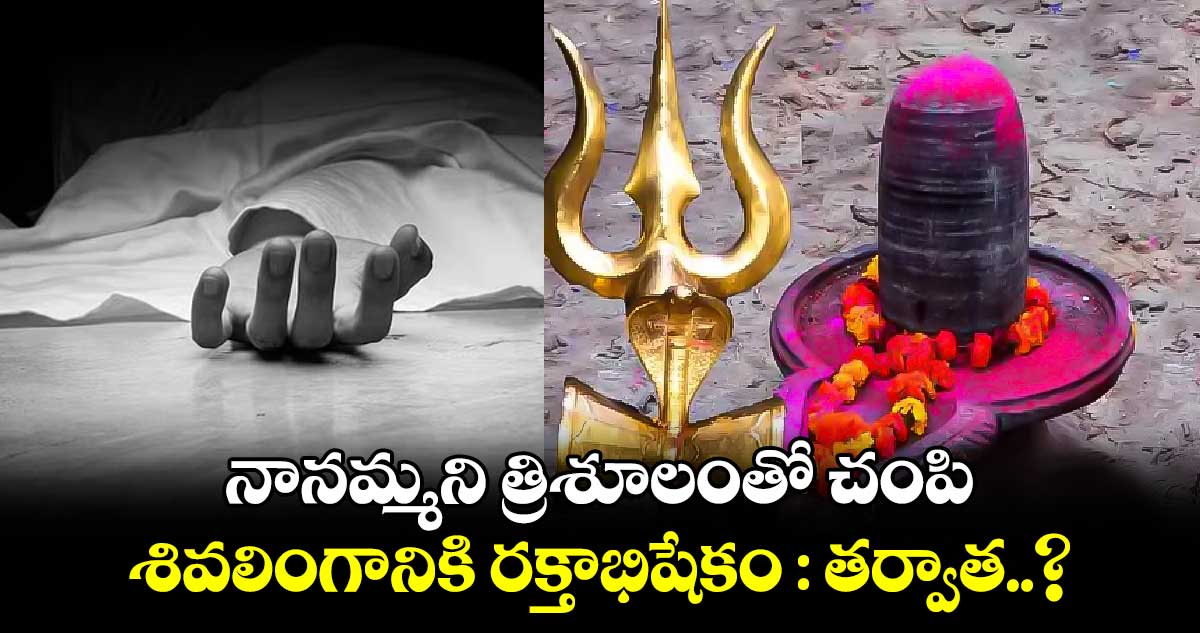 నానమ్మని త్రిశూలంతో చంపి శివలింగానికి రక్తాభిషేకం : తర్వాత..?