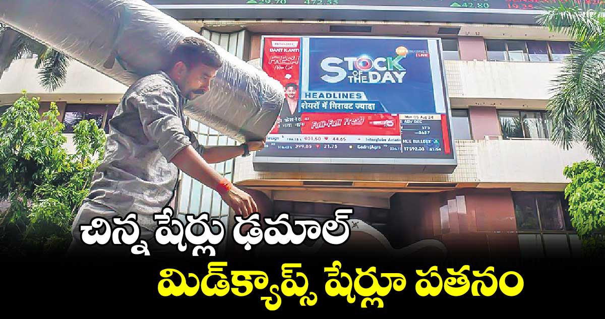 చిన్న షేర్లు ఢమాల్.. మిడ్​క్యాప్స్​ షేర్లూ పతనం