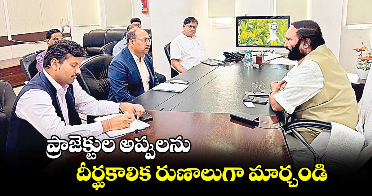 ప్రాజెక్టుల అప్పులను దీర్ఘకాలిక రుణాలుగా మార్చండి