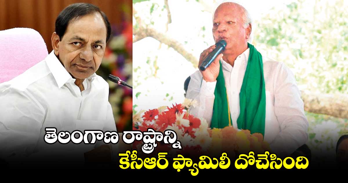 తెలంగాణ రాష్ట్రాన్ని కేసీఆర్​ ఫ్యామిలీ దోచేసింది