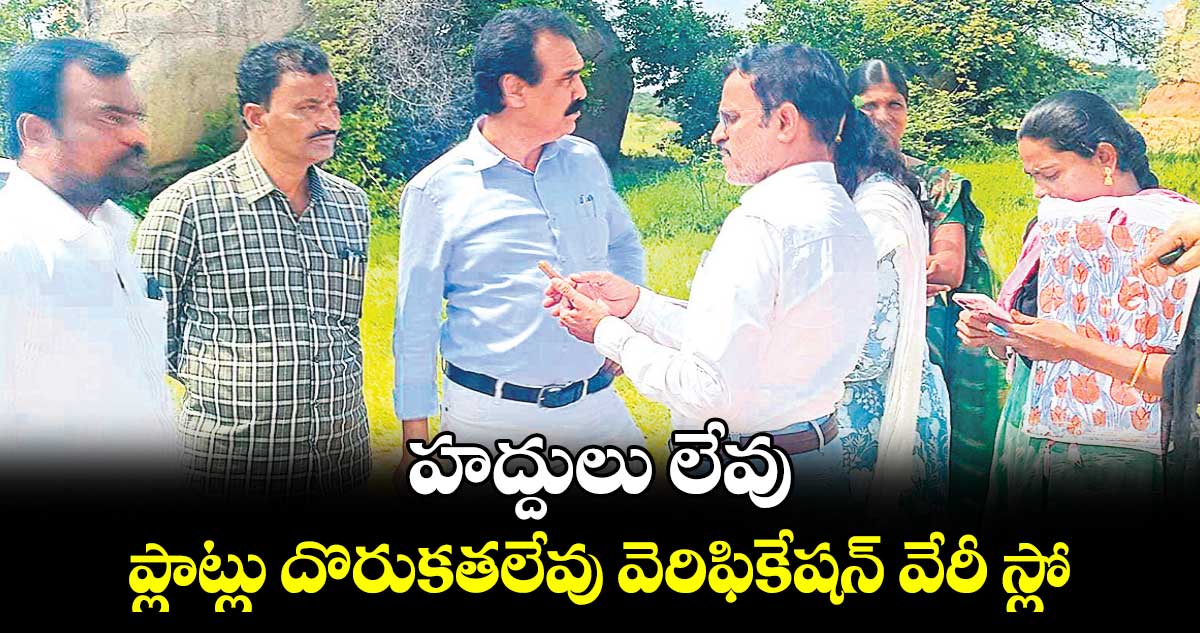 హద్దులు లేవు.. ప్లాట్లు దొరుకతలేవు వెరిఫికేషన్​ వేరీ స్లో