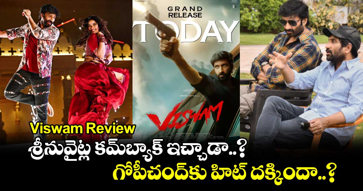 Viswam Review: శ్రీనువైట్ల కమ్⁬బ్యాక్ ఇచ్చాడా..? గోపీచంద్⁬కు హిట్ దక్కిందా..?