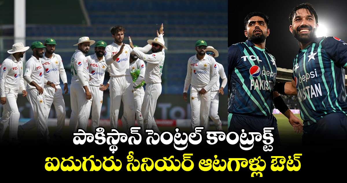 PCB's Central Contract: పాకిస్థాన్ సెంట్రల్ కాంట్రాక్ట్.. ఐదుగురు సీనియర్ ఆటగాళ్లు ఔట్