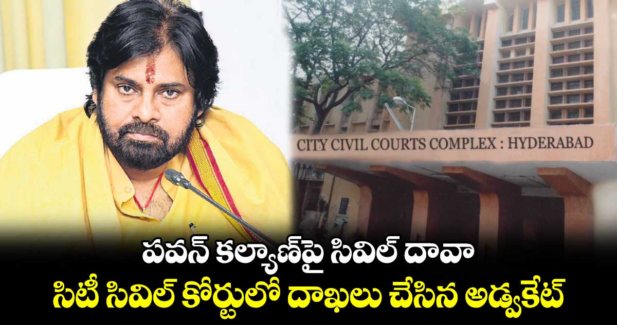 పవన్ కల్యాణ్​పై సివిల్ దావా .. సిటీ సివిల్ కోర్టులో దాఖలు ​చేసిన అడ్వకేట్​