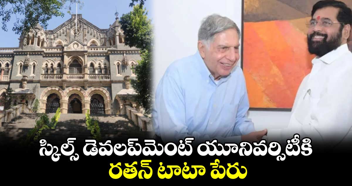 Ratan Tata: స్కిల్స్ డెవలప్‌మెంట్ యూనివర్సిటీకి రతన్ టాటా పేరు