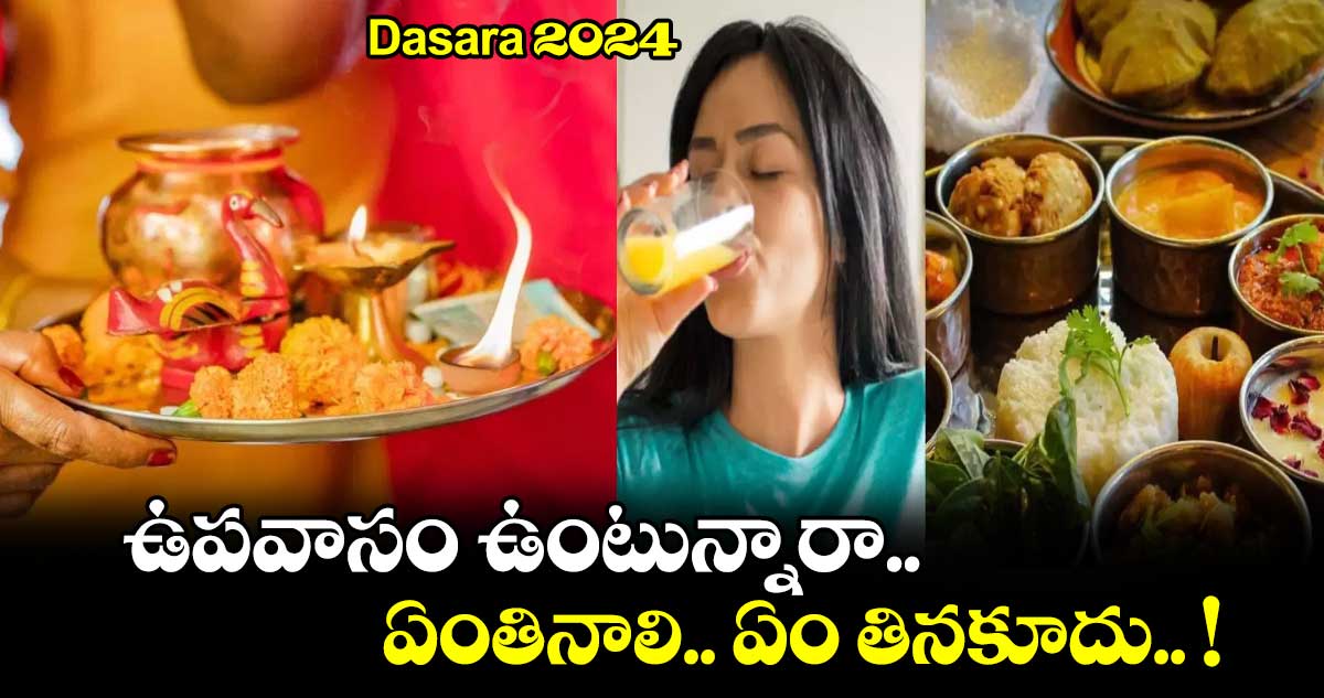 Dasara 2024:  ఉపవాసం ఉంటున్నారా..   ఏంతినాలి.. ఏం తినకూదు.. !