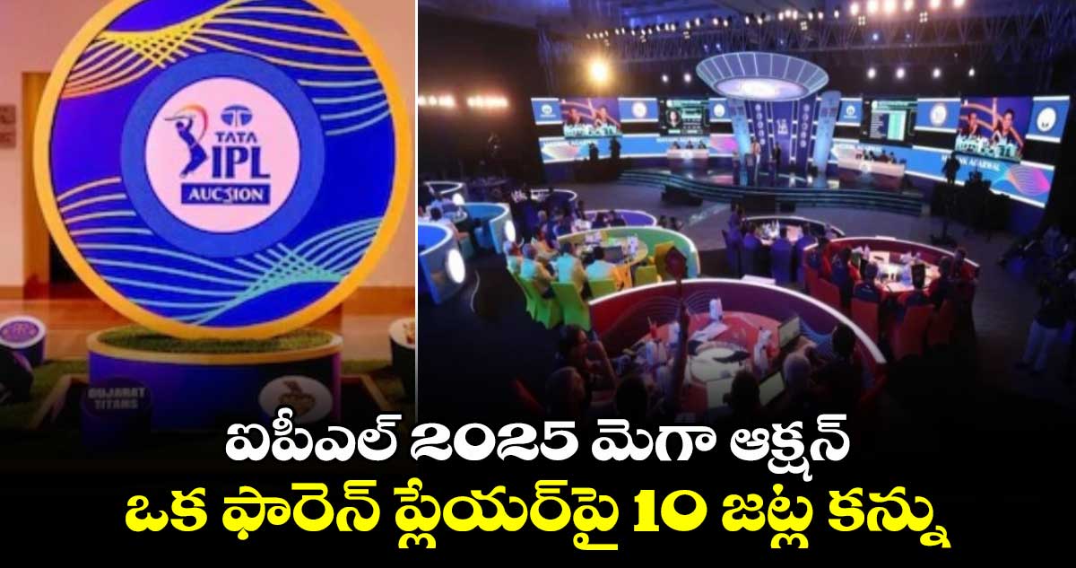 IPL 2025: ఐపీఎల్ 2025 మెగా ఆక్షన్.. ఒక ఫారెన్ ప్లేయర్‌పై 10 జట్ల కన్ను