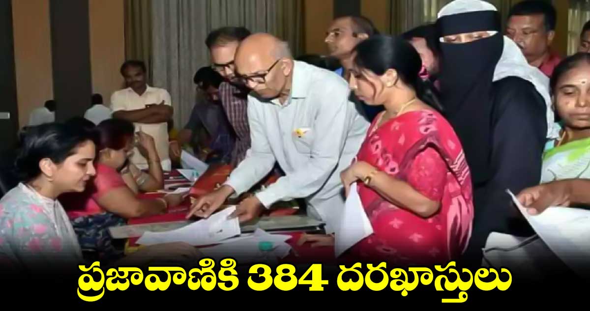 ప్రజావాణికి 384 దరఖాస్తులు