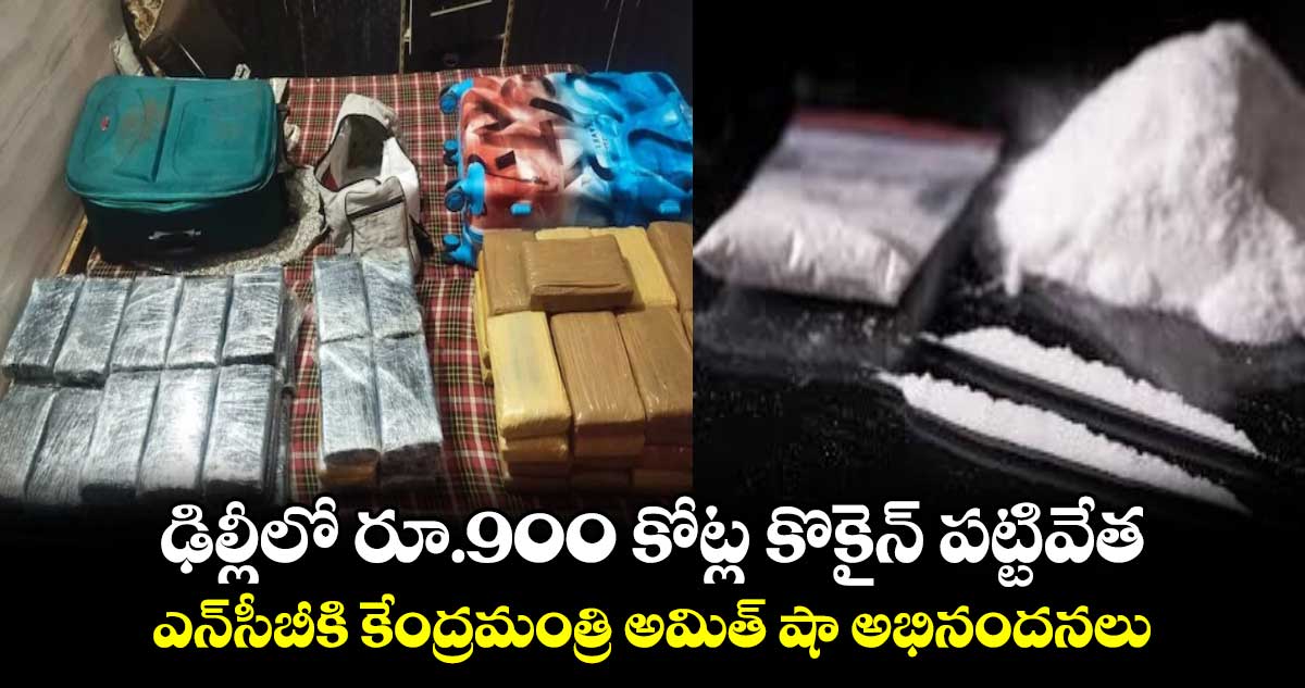 ఢిల్లీలో రూ.900 కోట్ల కొకైన్ పట్టివేత.. ఎన్‎సీబీకి కేంద్రమంత్రి అమిత్ షా అభినందనలు