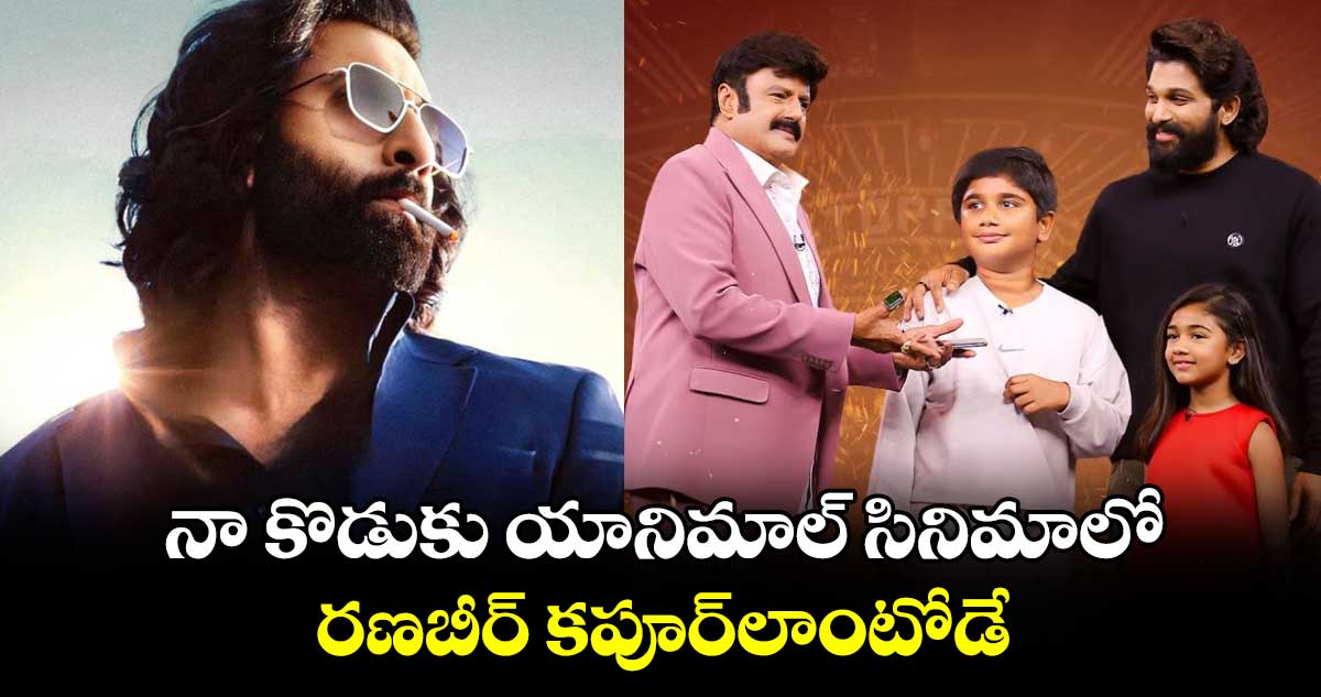 Unstoppable Show: నా కొడుకు యానిమాల్ సినిమాలో రణబీర్ కపూర్‌లాంటోడే: అల్లు అర్జున్ 