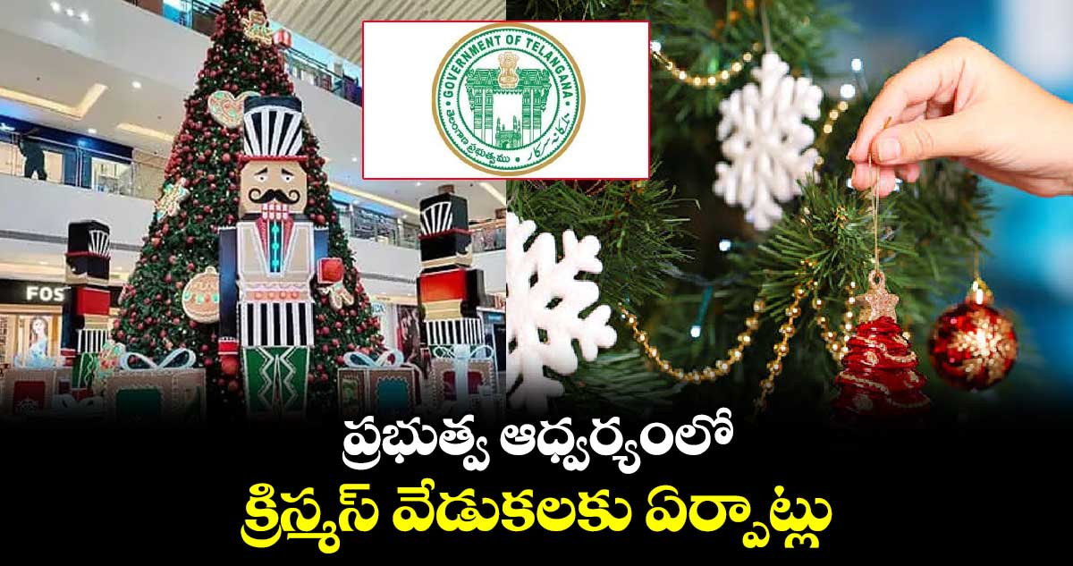 ప్రభుత్వ ఆధ్వర్యంలో  క్రిస్మస్ వేడుకలకు ఏర్పాట్లు