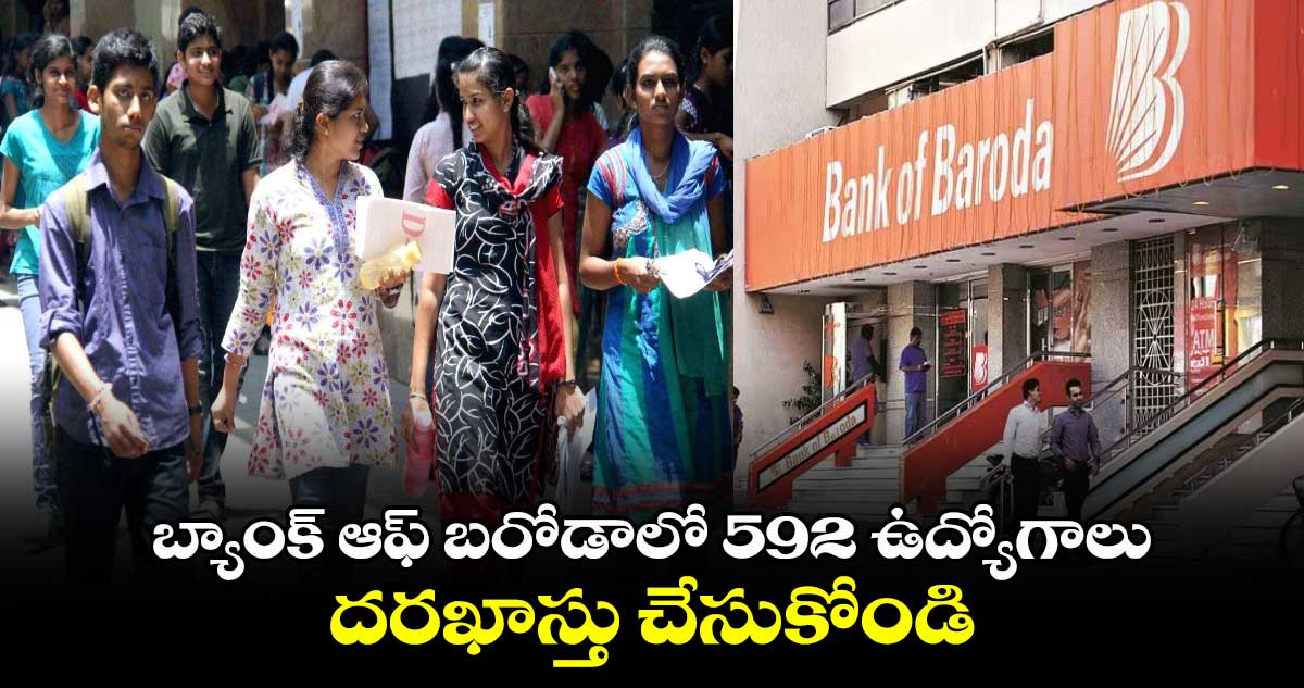 Bank Jobs: బ్యాంక్ ఆఫ్ బరోడాలో 592 ఉద్యోగాలు.. దరఖాస్తు చేసుకోండి