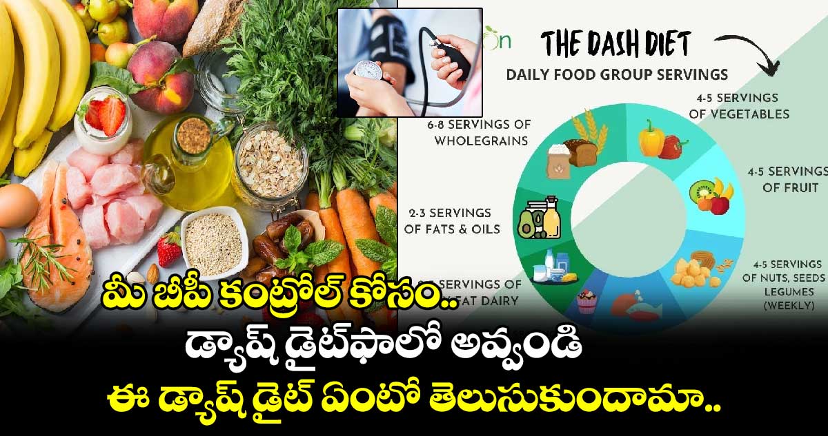 Good Health : మీ బీపీ కంట్రోల్ కోసం.. డ్యాష్​ డైట్​ఫాలో అవ్వండి.. ఈ డ్యాష్ డైట్ ఏంటో తెలుసుకుందామా..!