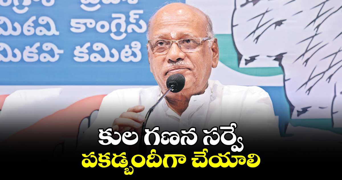 కుల గణన సర్వే పకడ్బందీగా చేయాలి