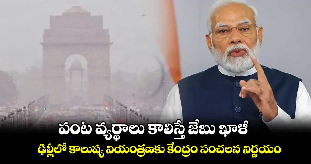 పంట వ్యర్థాలు కాలిస్తే జేబు ఖాళీ: ఢిల్లీలో కాలుష్య నియంత్రణకు కేంద్రం సంచలన నిర్ణయం