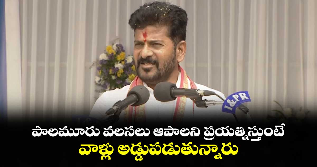 పాలమూరు వలసలు ఆపాలని ప్రయత్నిస్తుంటే.. వాళ్లు అడ్డుపడుతున్నారు : సీఎం రేవంత్ రెడ్డి