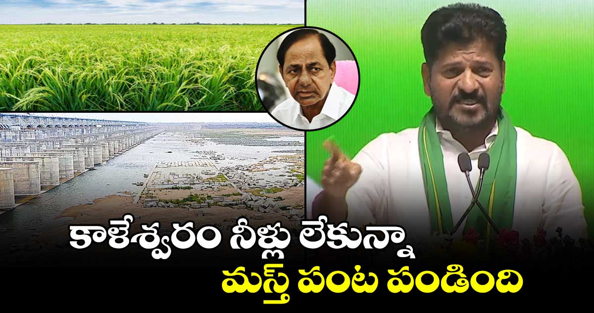 కాళేశ్వరం నీళ్లు లేకున్నా మస్త్ పంట పండింది: పాలమూరు రైతు పండుగలో సీఎం రేవంత్