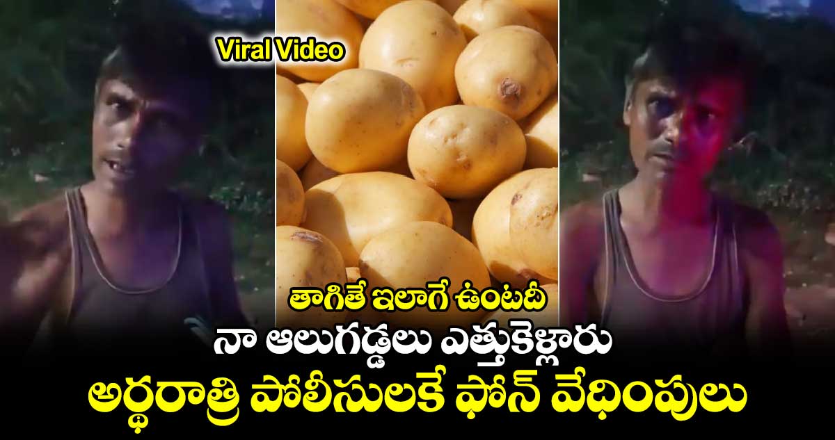 Viral Video: తాగితే ఇలాగే ఉంటదీ: నా ఆలుగడ్డలు ఎత్తుకెళ్లారు..అర్థరాత్రి పోలీసులకే ఫోన్ వేధింపులు