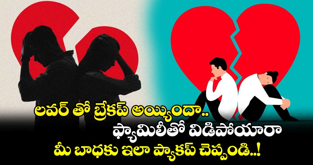 కౌన్సెలింగ్ : లవర్ తో బ్రేకప్ అయ్యిందా.. ఫ్యామిలీతో విడిపోయారా.. మీ బాధకు ఇలా ప్యాకప్ చెప్పండి..!