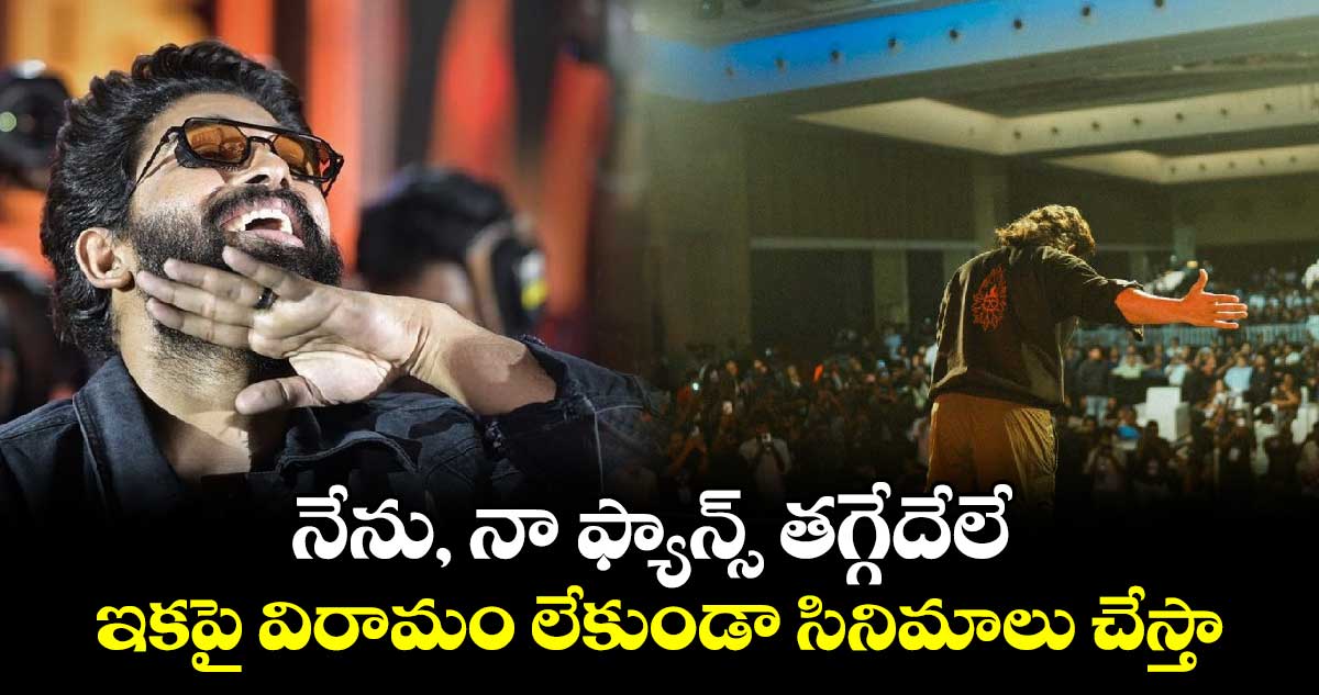 Allu Arjun: నేను, నా ఫ్యాన్స్ తగ్గేదేలే.. ఇకపై విరామం లేకుండా సినిమాలు చేస్తా