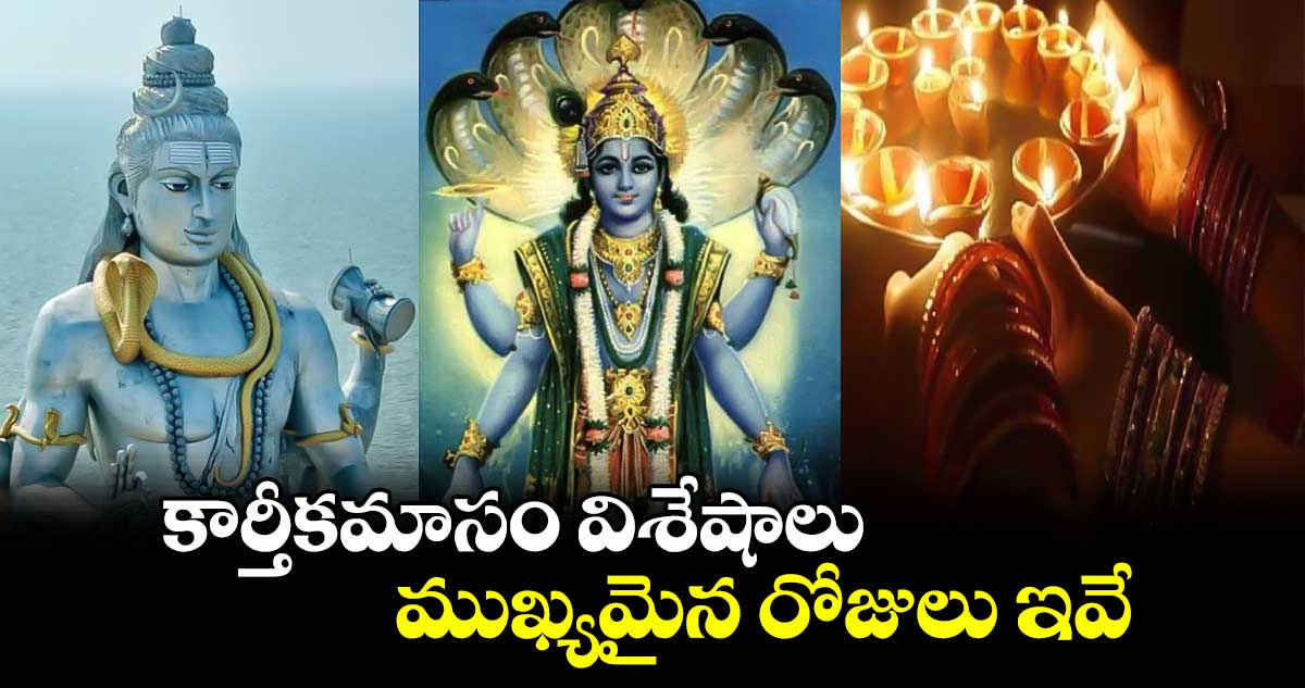 కార్తీకమాసం విశేషాలు.. ముఖ్యమైన రోజులు ఇవే.. 