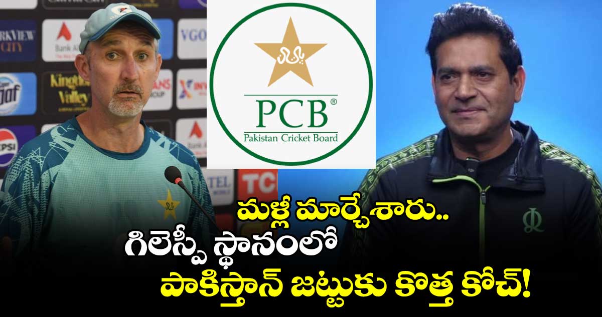 Pakistan Cricket: మళ్లీ మార్చేశారు.. గిలెస్పీ స్థానంలో పాకిస్తాన్ జట్టుకు కొత్త కోచ్‌!    