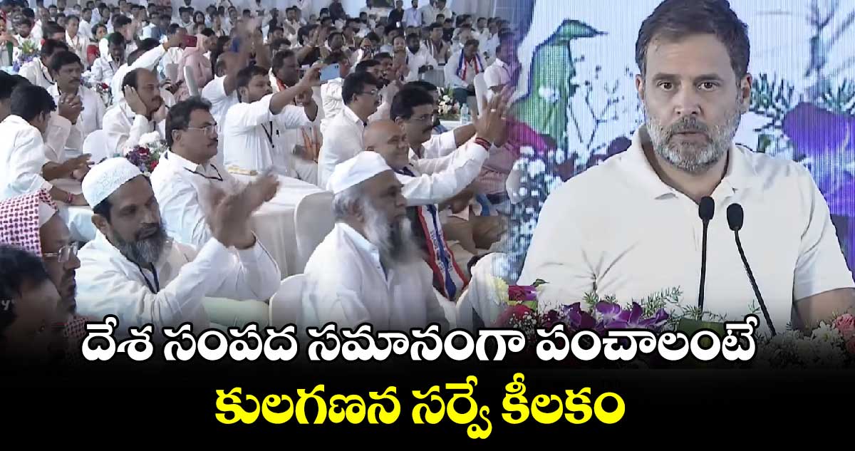 Rahul Gandhi: దేశ సంపద సమానంగా పంచాలంటే..కులగణన సర్వే కీలకం: రాహుల్ గాంధీ