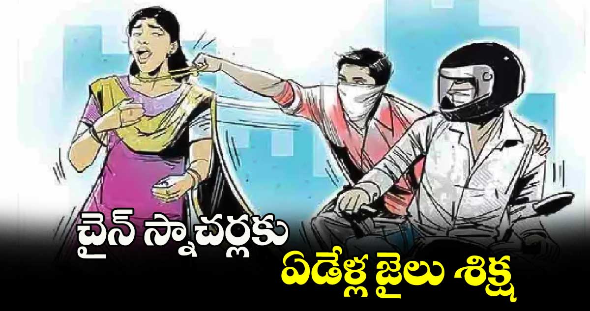 చైన్ స్నాచర్లకు ఏడేళ్ల జైలు శిక్ష