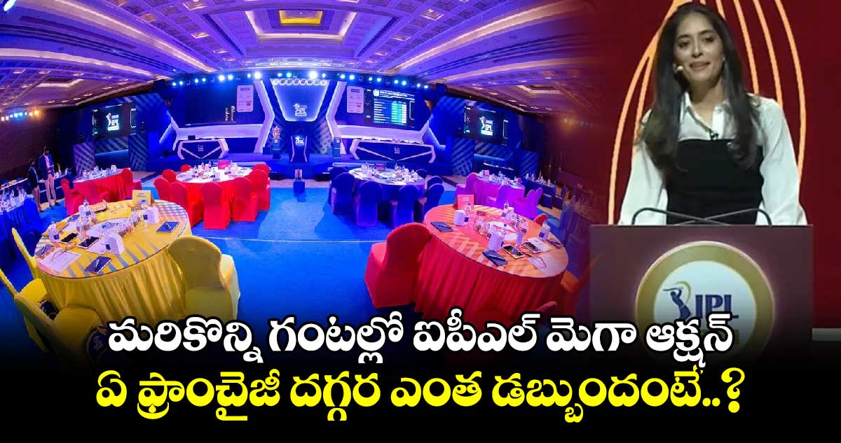 IPL 2025 Mega Auction: మరికొన్ని గంటల్లో ఐపీఎల్ మెగా ఆక్షన్.. ఏ ఫ్రాంచైజీ దగ్గర ఎంత డబ్బుందంటే..?