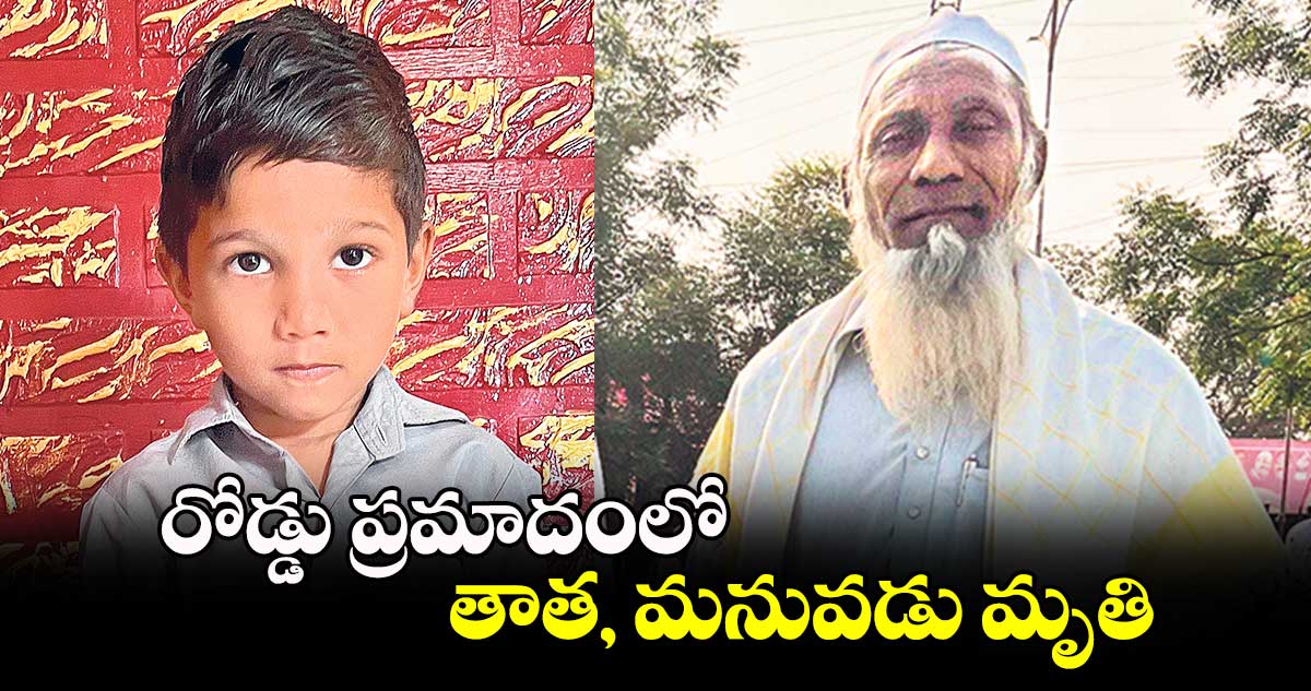 రోడ్డు ప్రమాదంలో తాత, మనువడు మృతి