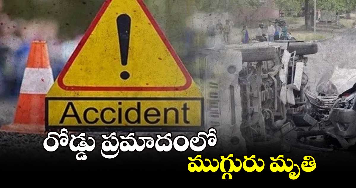 రోడ్డు ప్రమాదంలో ముగ్గురు మృతి