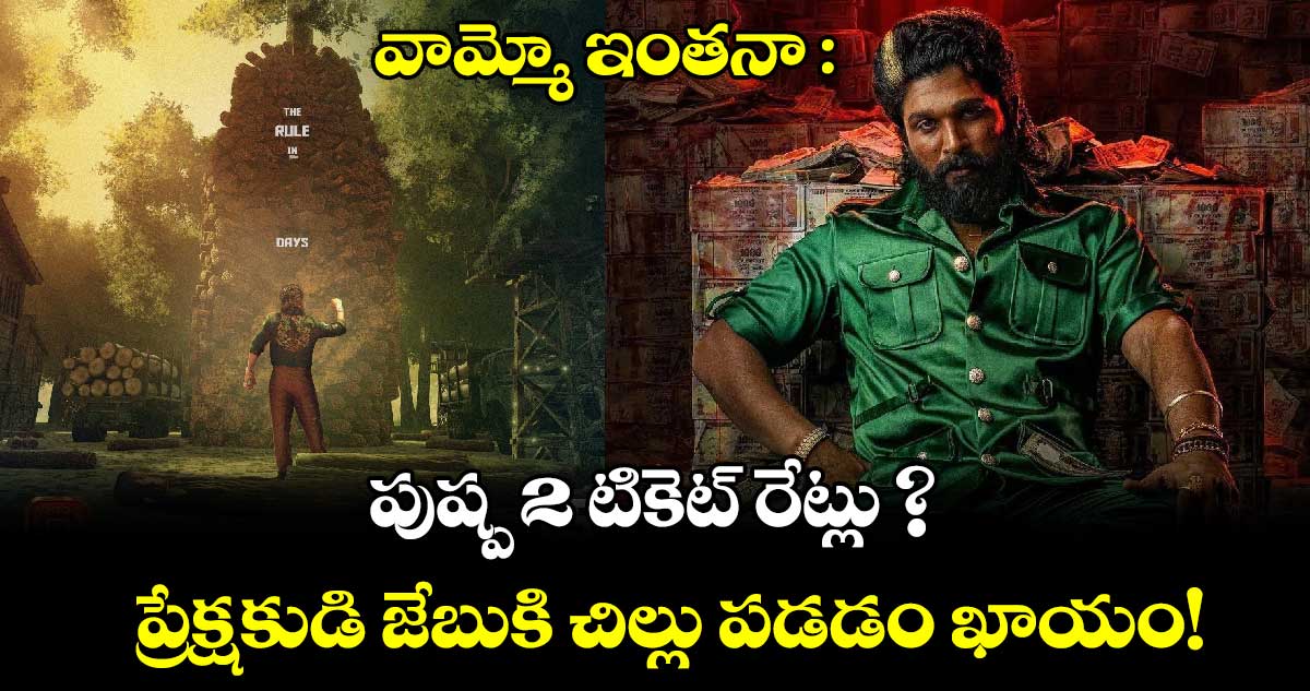 వామ్మో ఇంతనా: పుష్ప 2 టికెట్ రేట్లు.. ప్రేక్షకుడి జేబుకి చిల్లు పడడం ఖాయం! 