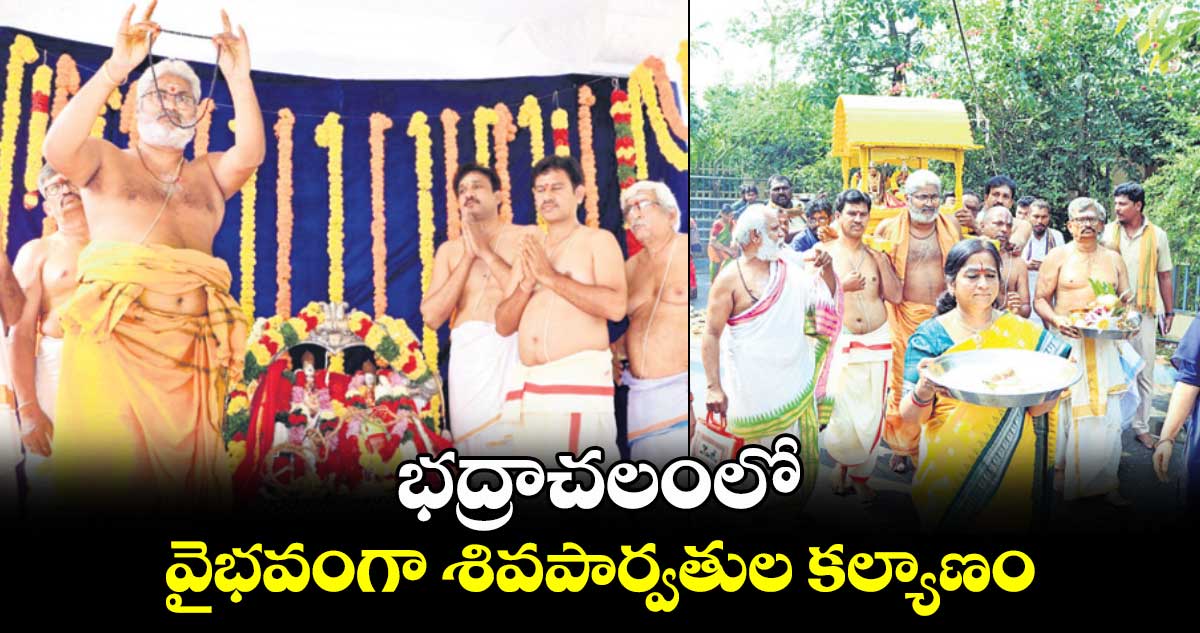 భద్రాచలంలో వైభవంగా శివపార్వతుల కల్యాణం