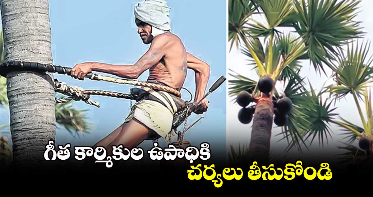 గీత కార్మికుల ఉపాధికి చర్యలు తీసుకోండి