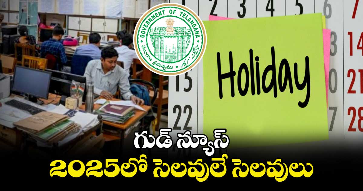 గుడ్ న్యూస్: 2025లో సెలవులే సెలవులు.. 