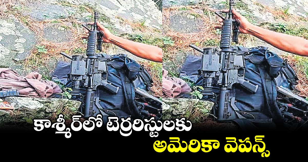 కాశ్మీర్‌లో టెర్రరిస్టులకు అమెరికా వెపన్స్