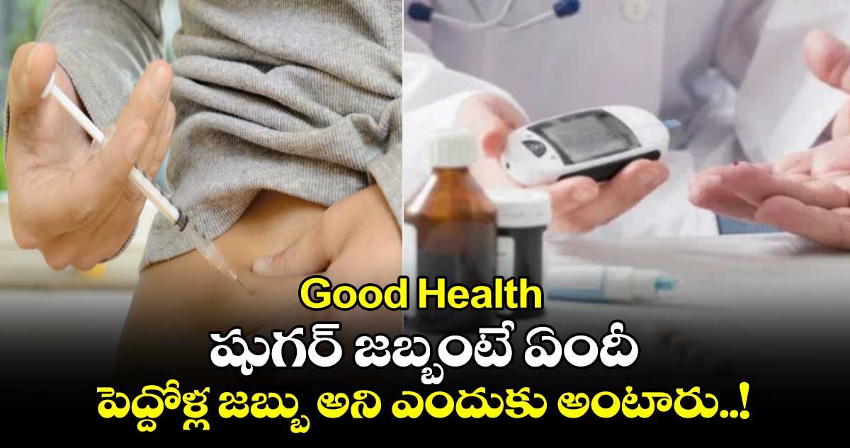 Good Health : షుగర్ జబ్బంటే ఏందీ.. పెద్దోళ్ల జబ్బు అని ఎందుకు అంటారు..!