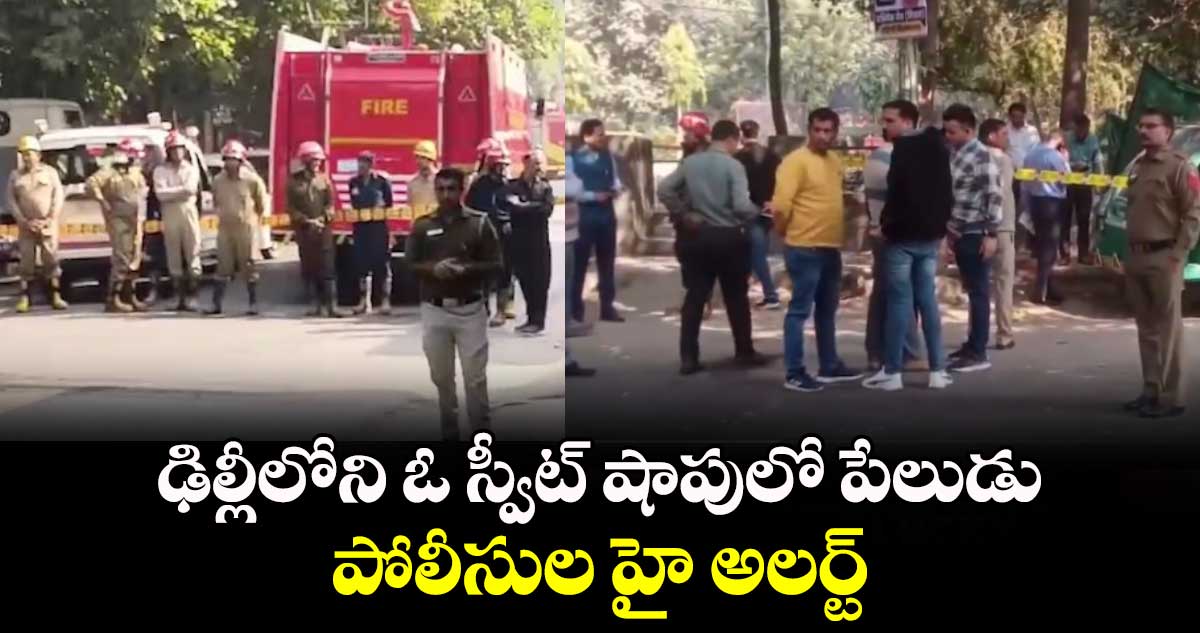 ఢిల్లీలోని ఓ స్వీట్ షాపులో పేలుడు : పోలీసుల హై అలర్ట్