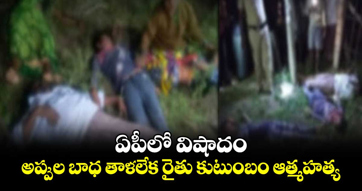 ఏపీలో విషాదం.. అప్పుల బాధ తాళలేక రైతు కుటుంబం ఆత్మహత్య