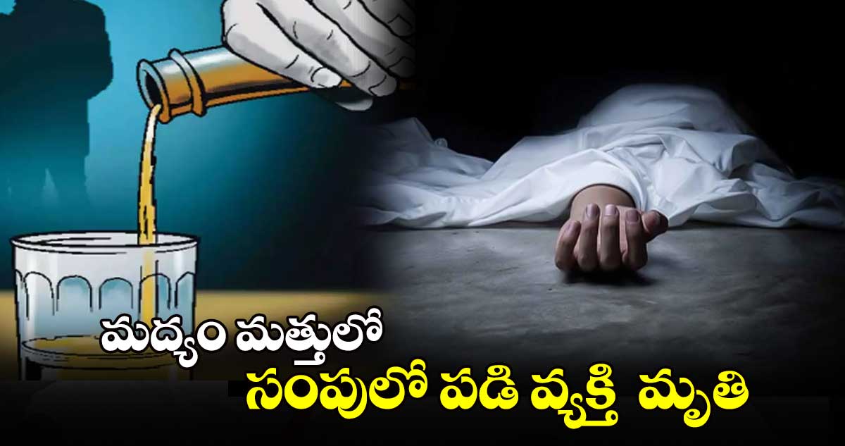 మద్యం మత్తులో సంపులో పడి వ్యక్తి  మృతి